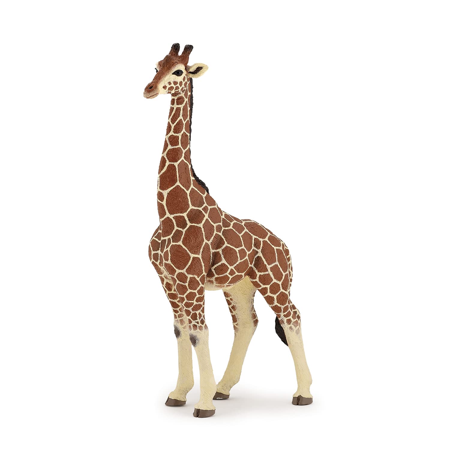 Papo - Grande statuetta di animale - Giraffa maschio, maestoso animale della savana, giocattolo per bambini da 3 anni - Sensibilizzazione alla fauna africana e alla conservazione della natura