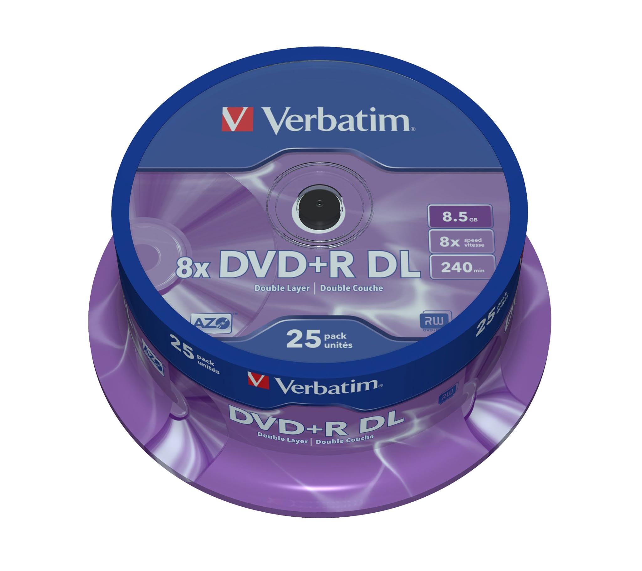 Verbatim 43757 DVD+R Double Layer 8x Matt Silver