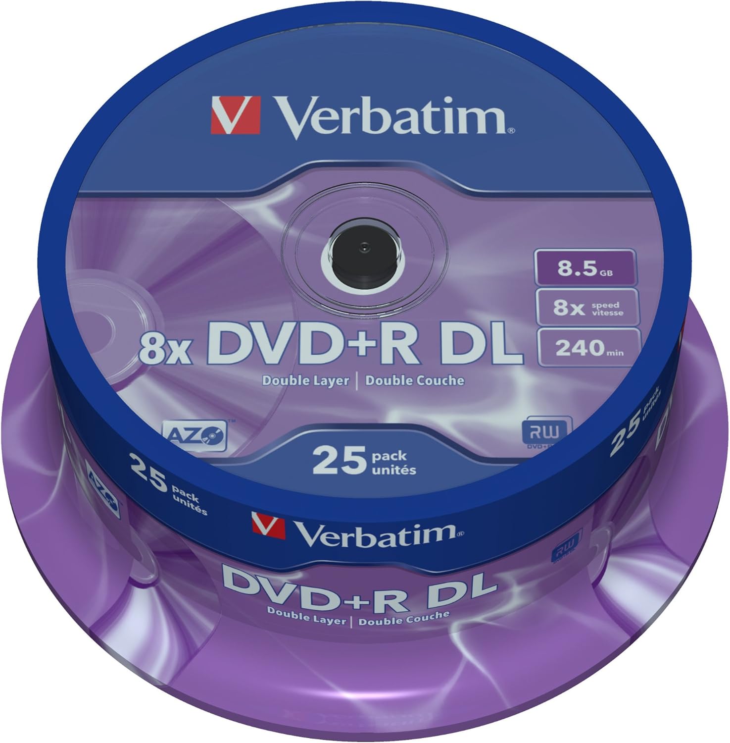 Verbatim 43757 DVD+R Double Layer 8x Matt Silver - immagine 1
