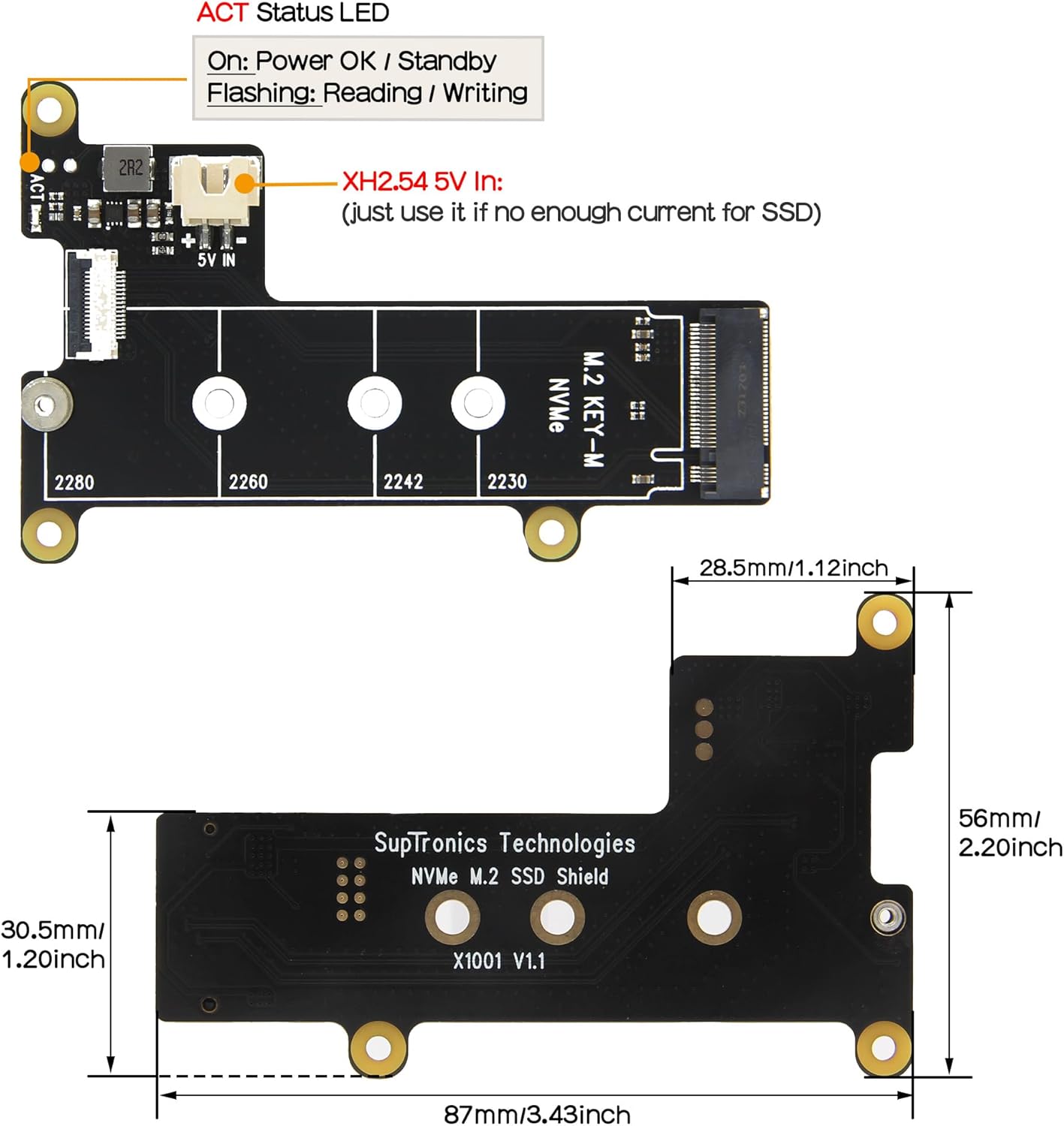 Geekworm X1001 PCIe to M.2 NVMe SSD Shield - immagine 2