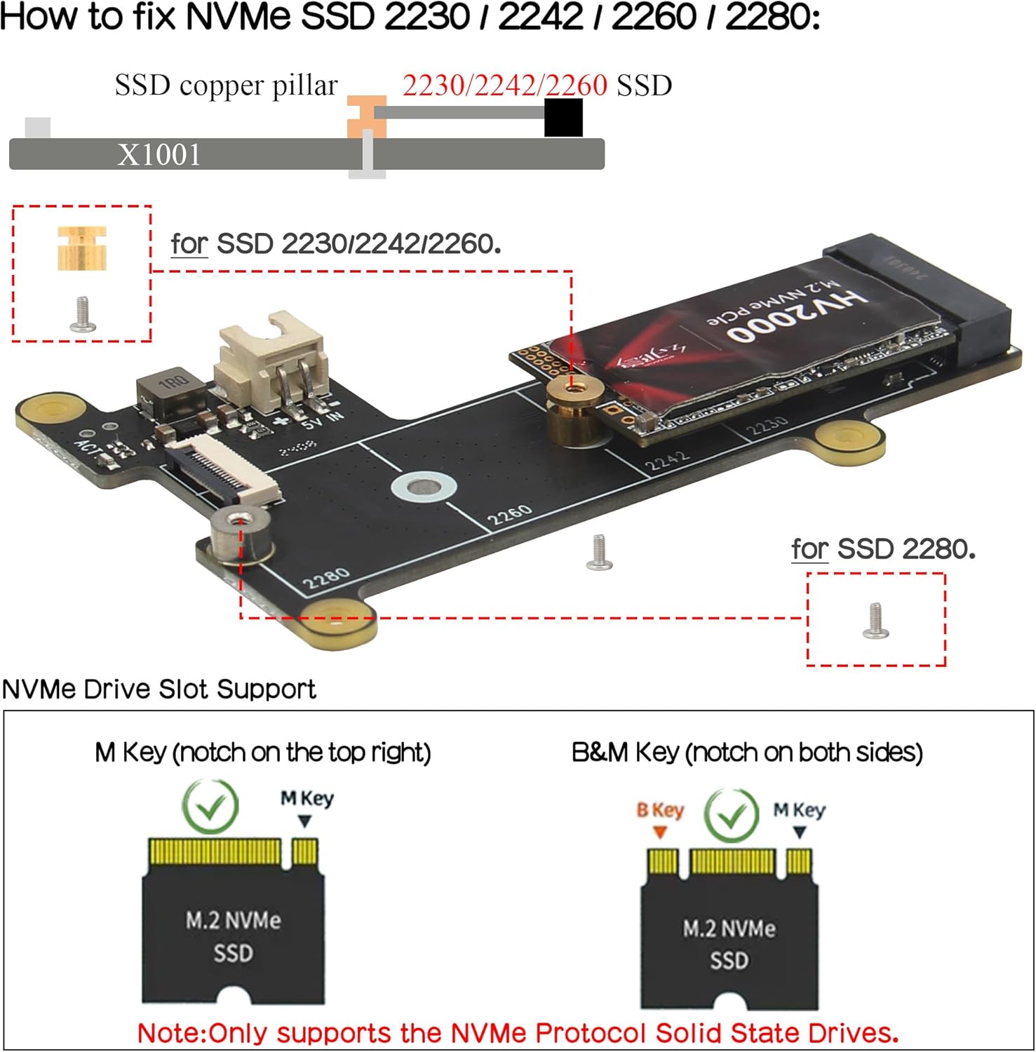 Geekworm X1001 PCIe to M.2 NVMe SSD Shield - immagine 3