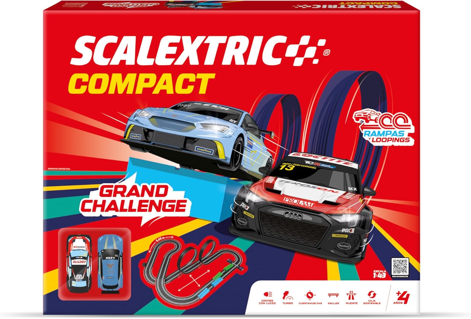 Scalextric - Circuito Compact Grand Challenge 1:43 - immagine 1