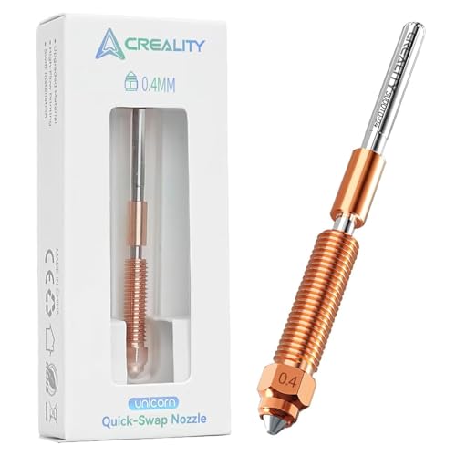 Creality K1/K1 MAX/K1 SE/K1C/K2 SE Ugello, Upgrade Unicorn Quick-Swap set di ugelli per stampante 3D, ugello originale serie K1 in lega di rame e acciaio temprato per Ender 3 V3/V3 Plus/V3 KE/SE