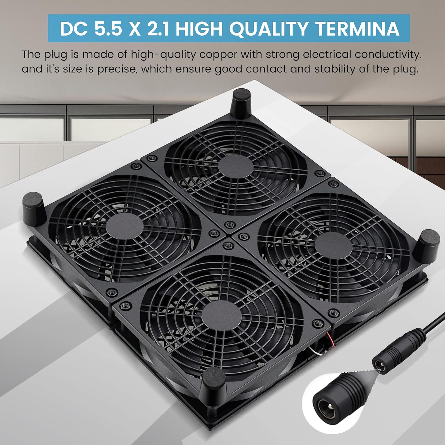 Gdstime Ventilatore PC 120mm 220V con Controller - immagine 4