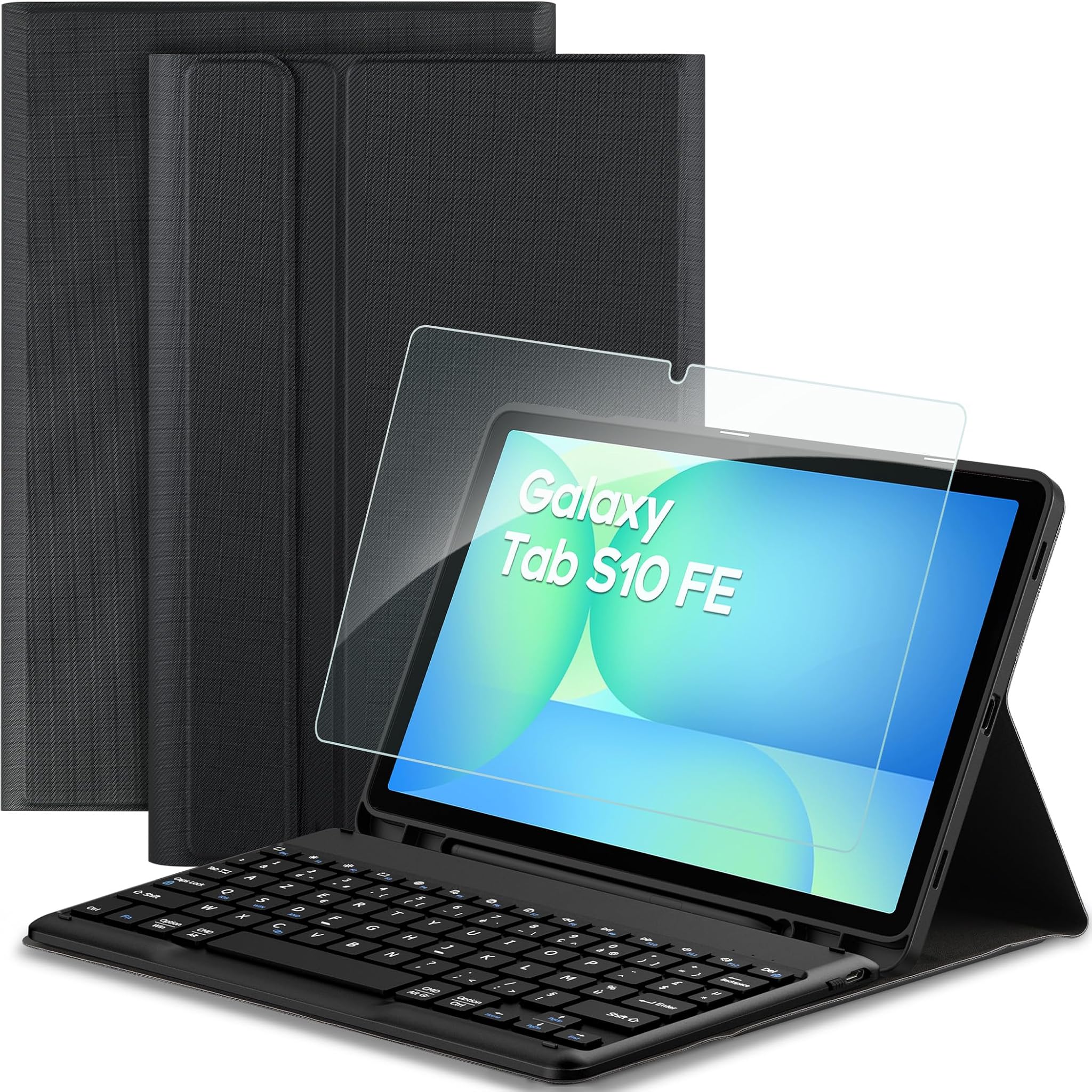Easyacc - Custodia Tastiera per Samsung Galaxy Tab S9/S9 FE