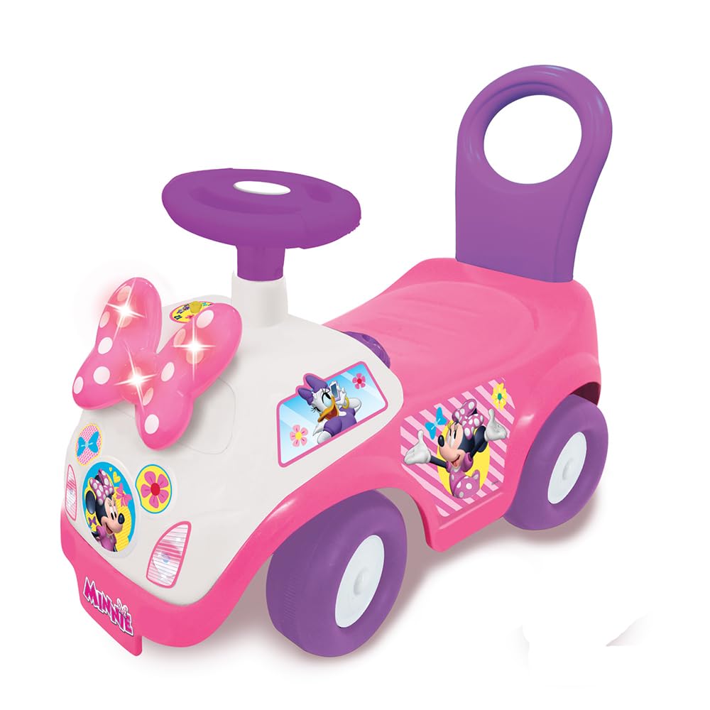 Sport1 Camioncino Minnie Ride-on. Camioncino Giocattolo per Bambini di Minnie. Macchinina cavalcabile Bambino 1 Anno-3 Anni. Primi Passi con Volante per Bambini e luci. Antiribaltamento. Prima Auto.