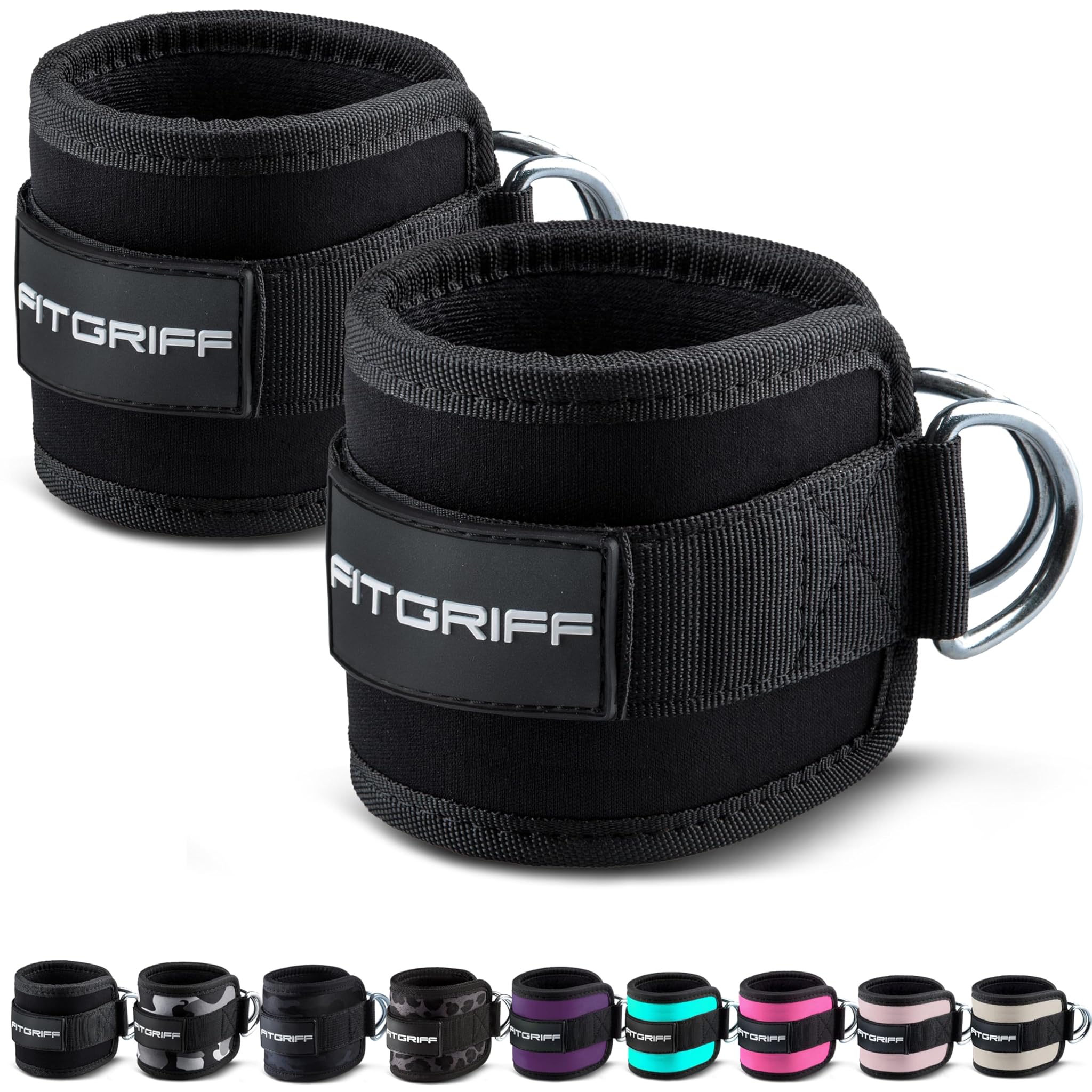 Fitgriff® Cavigliere Cavi Palestra V1 (2 Pezzi)