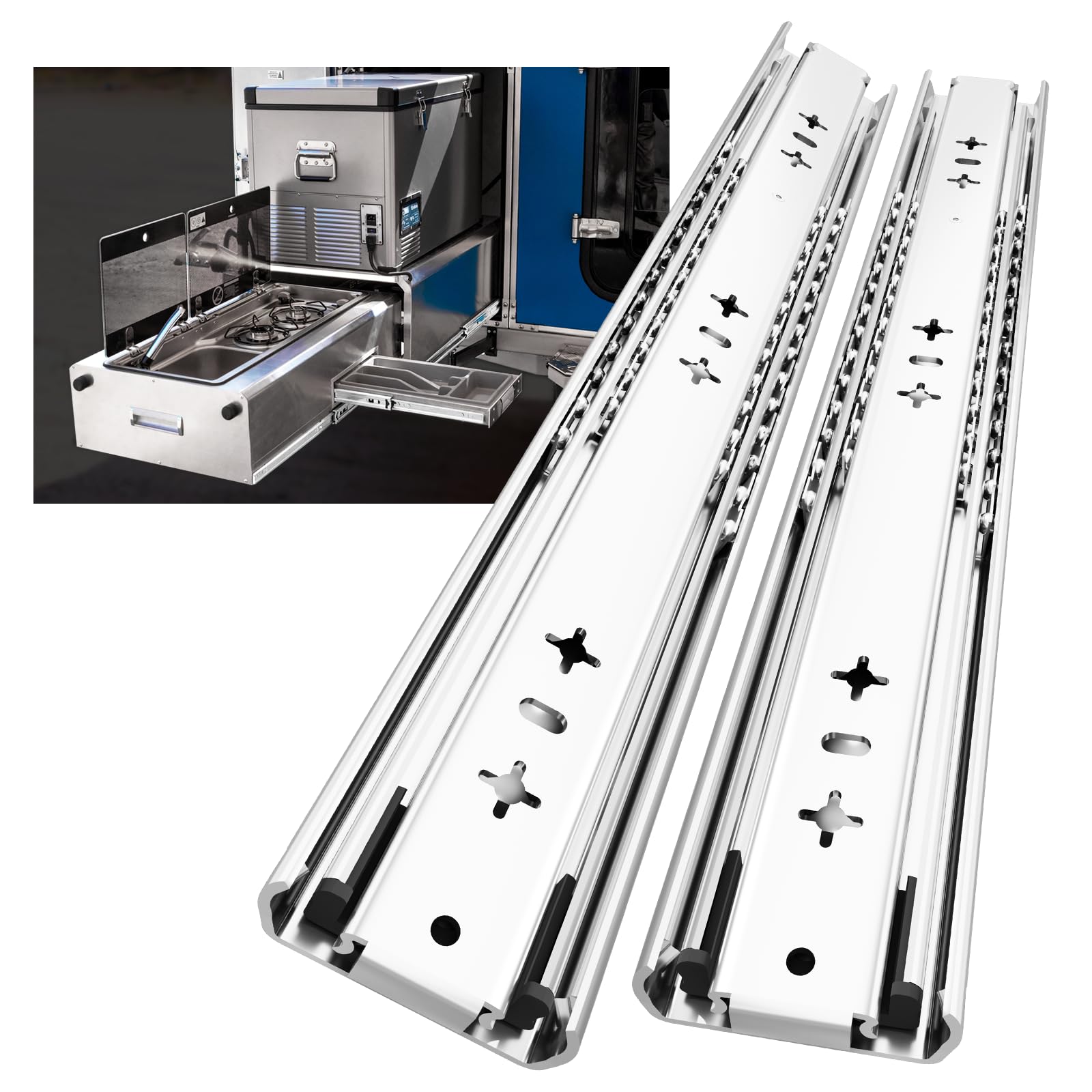 Aolisheng Guide per Cassetti Pesanti 450mm