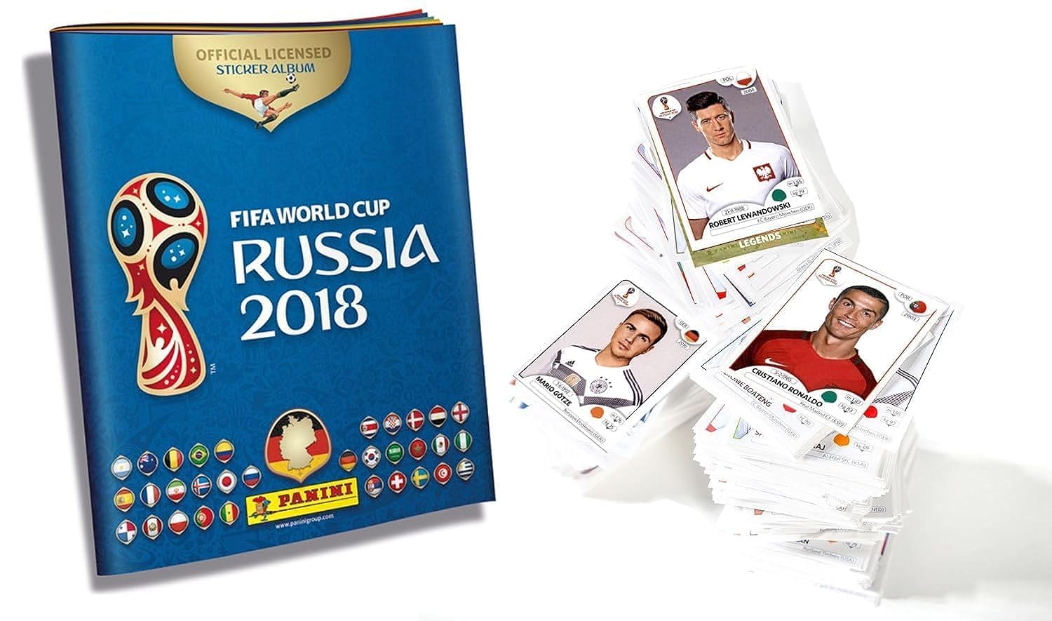 Panini World Cup Russia 2018 Sticker – 1 Complete Set All + 1 Sticker Album
