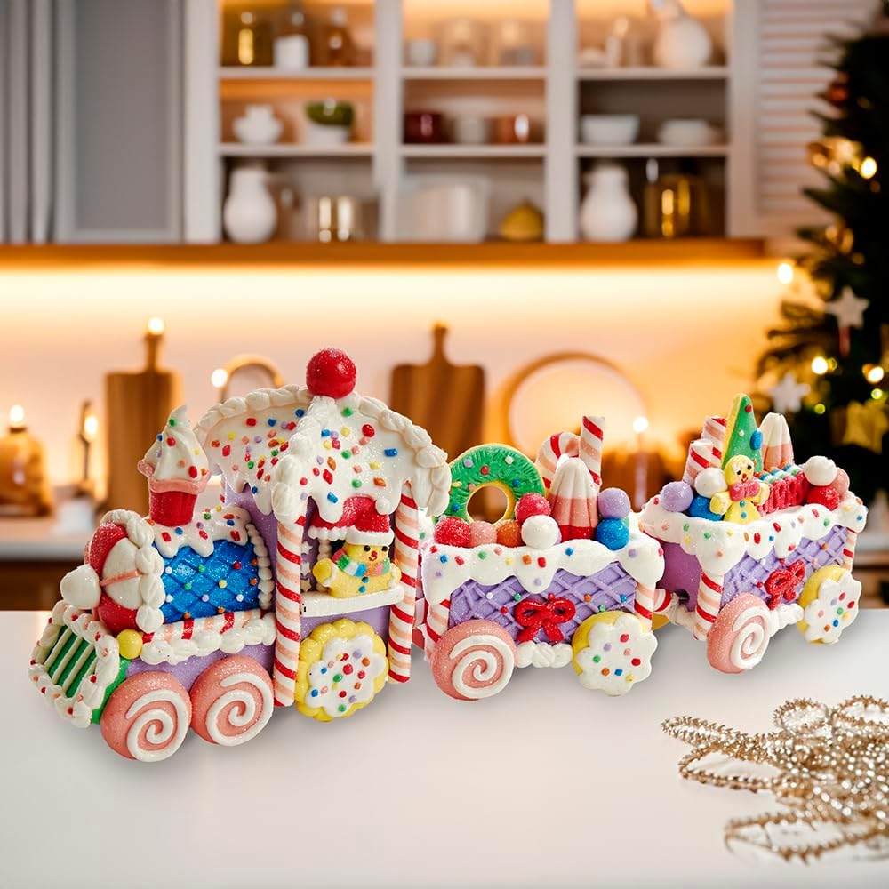 Kurt S. Adler Claydough Train Set Decorazione - immagine 8