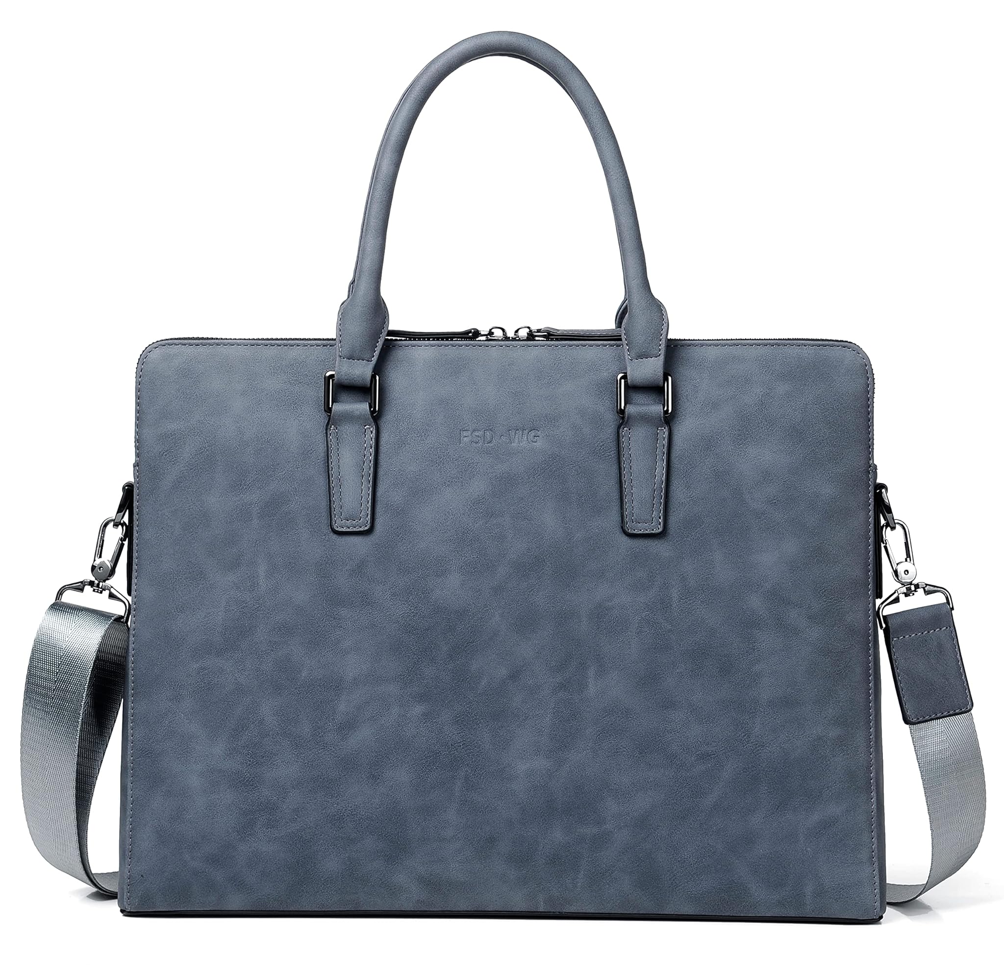 FSD. WG Borsa da lavoro in pelle Borsa a tracolla resistente all'acqua Business Travel Valigetta per uomo