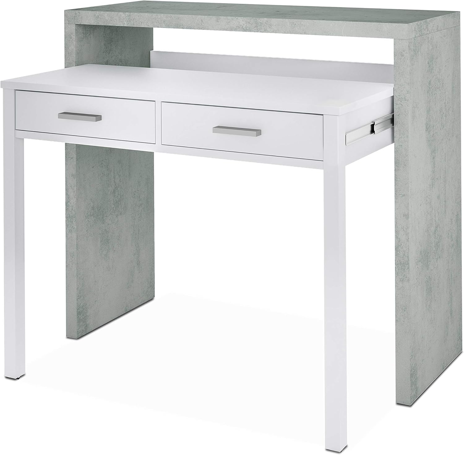 13Casa Granada B08 Scrivania allungabile, Melamina, 99 x 36 x 88 cm