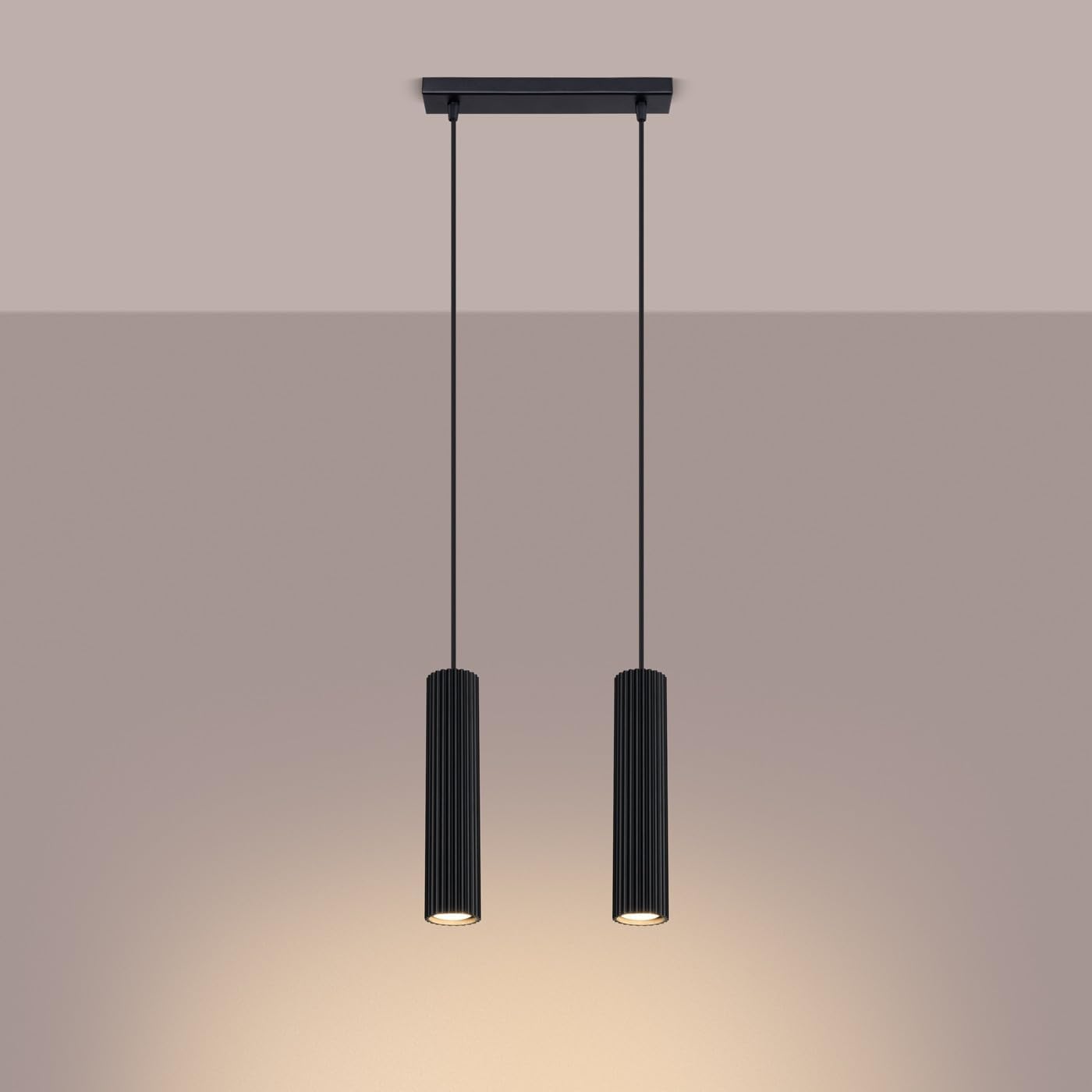 Sollux Lighting Lampada da Soffitto Karbon Nera - immagine 4