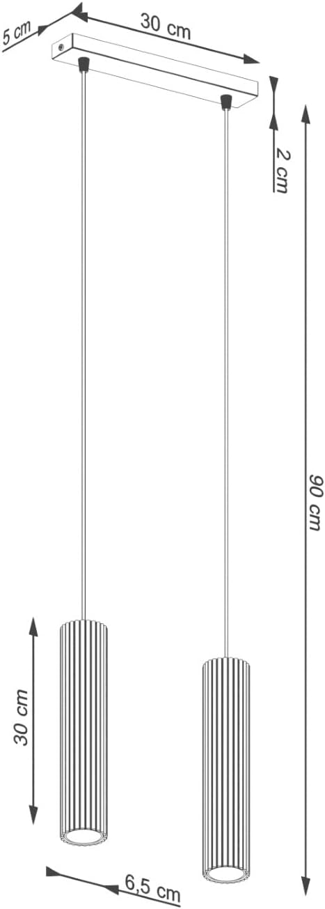 Sollux Lighting Lampada da Soffitto Karbon Nera - immagine 9