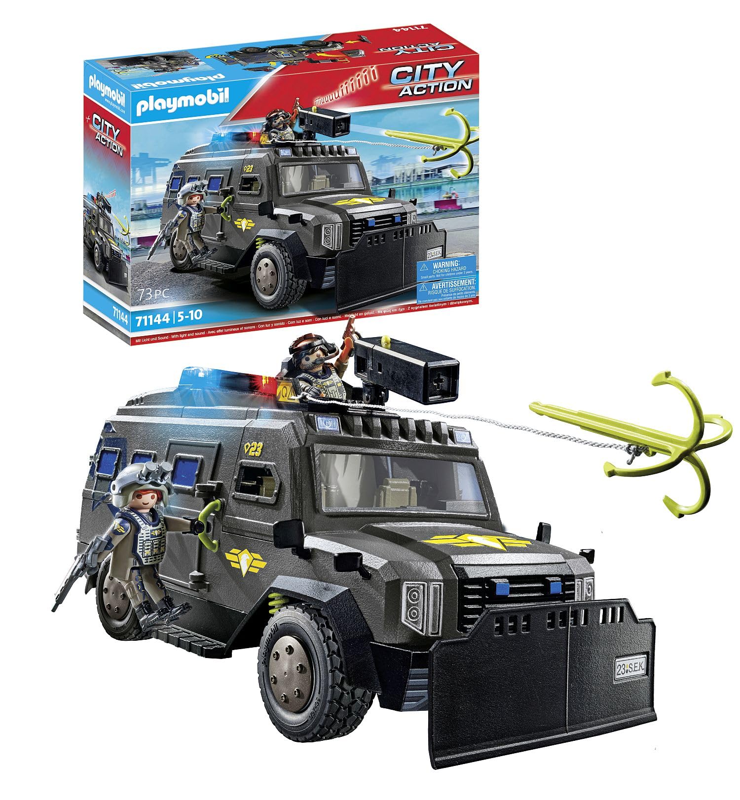 PLAYMOBIL 71144 City Action - Veicolo Blindato Forze Speciali