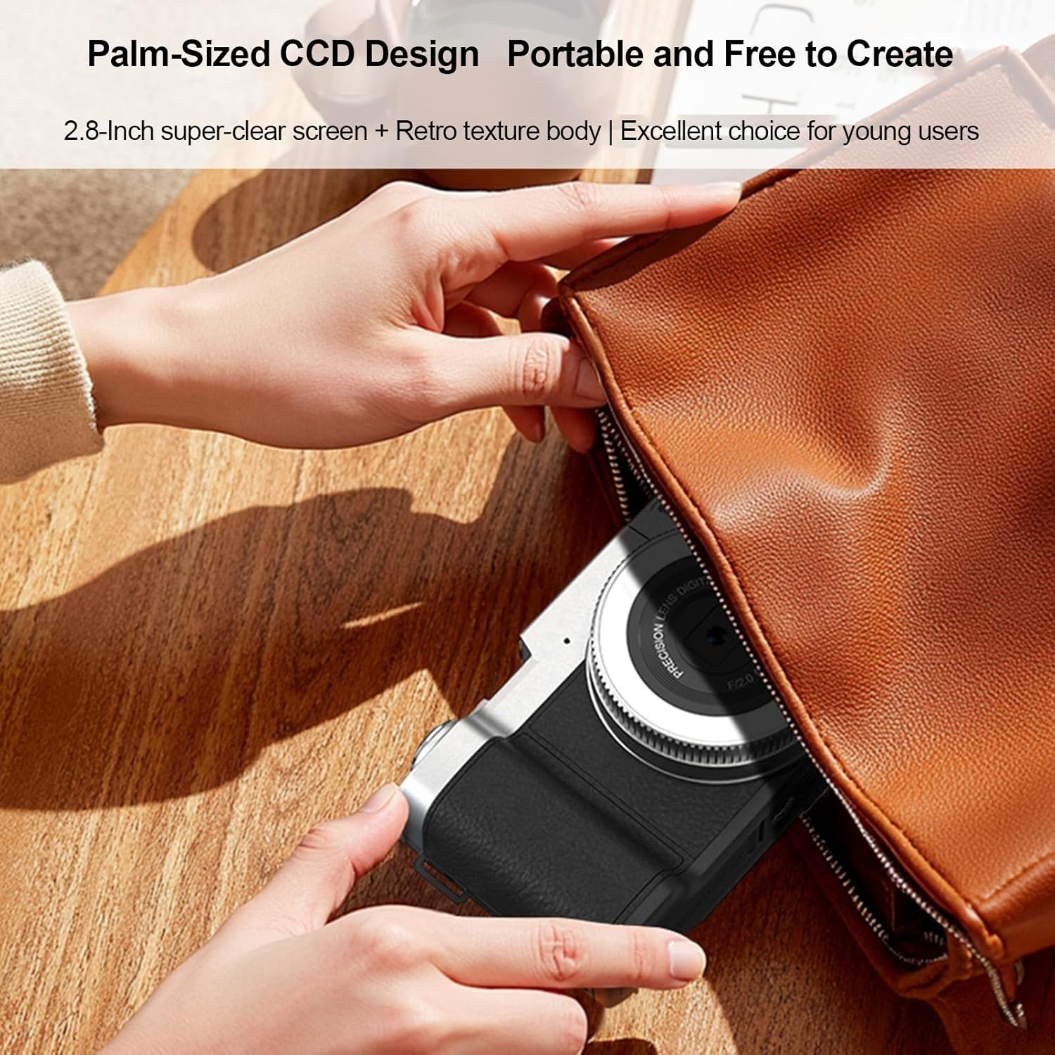 Andoer Fotocamera Digitale 4K 48MP, Nera - immagine 5