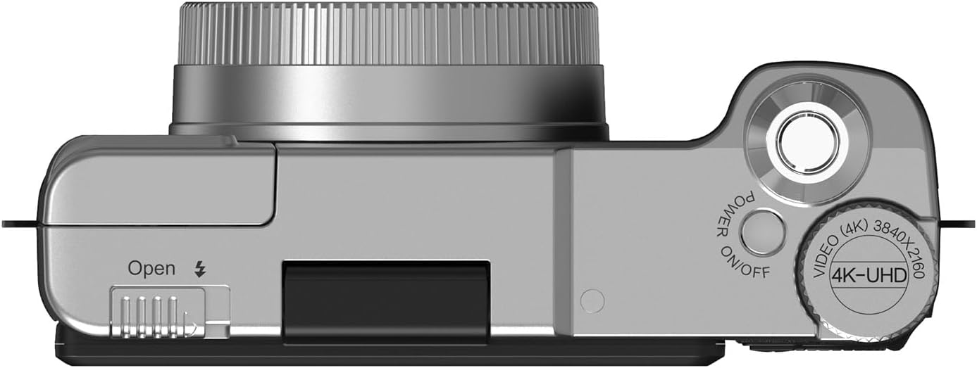 Andoer Fotocamera Digitale 4K 48MP, Nera - immagine 8