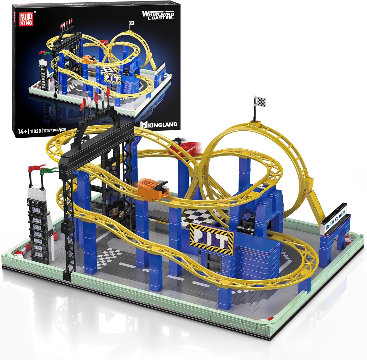 Mould King 11020 - Kit Montagne Russe Loop Coaster - immagine 1