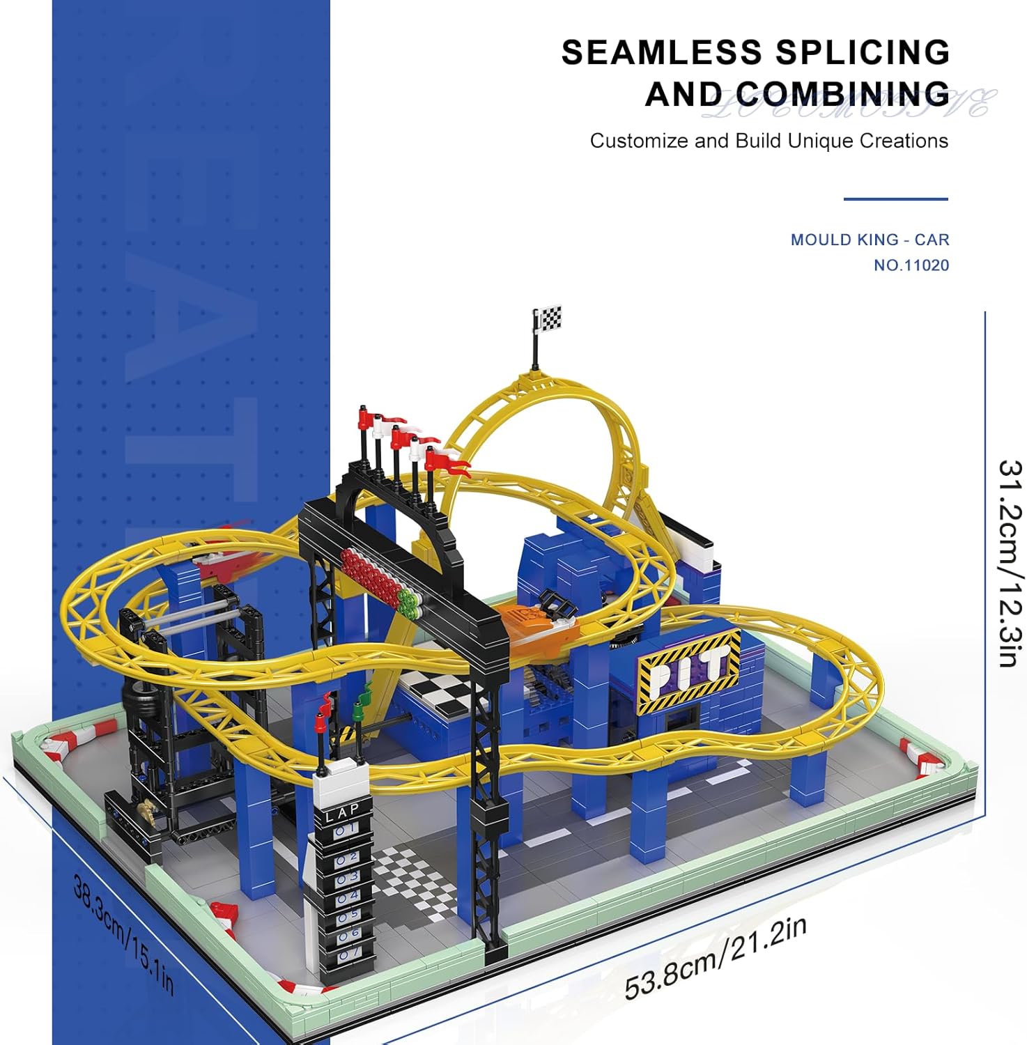 Mould King 11020 - Kit Montagne Russe Loop Coaster - immagine 2