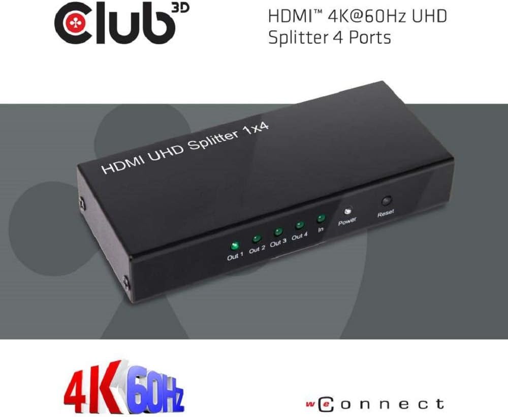 CLUB3D Hdmi 2.0 1X4 Split - immagine 3