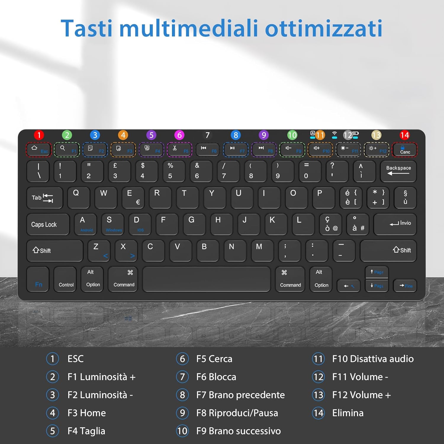 Kbcase Tastiera Bluetooth Wireless per Tablet - immagine 4