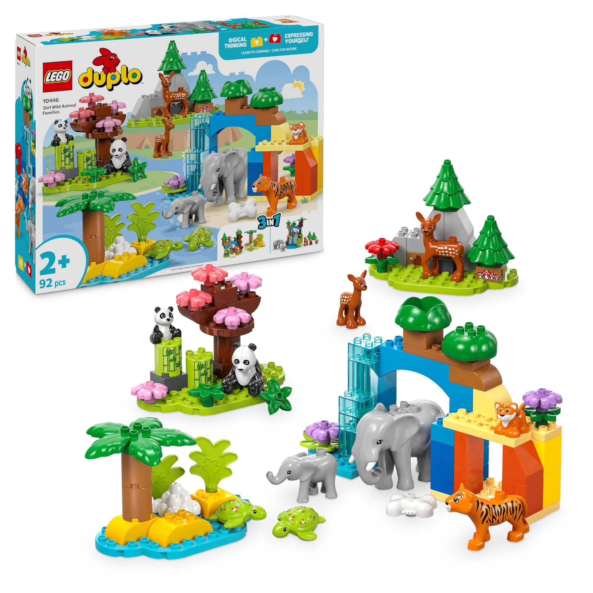 Lego DUPLO My Town 10446 Famiglie Animali Selvatici 3 in 1