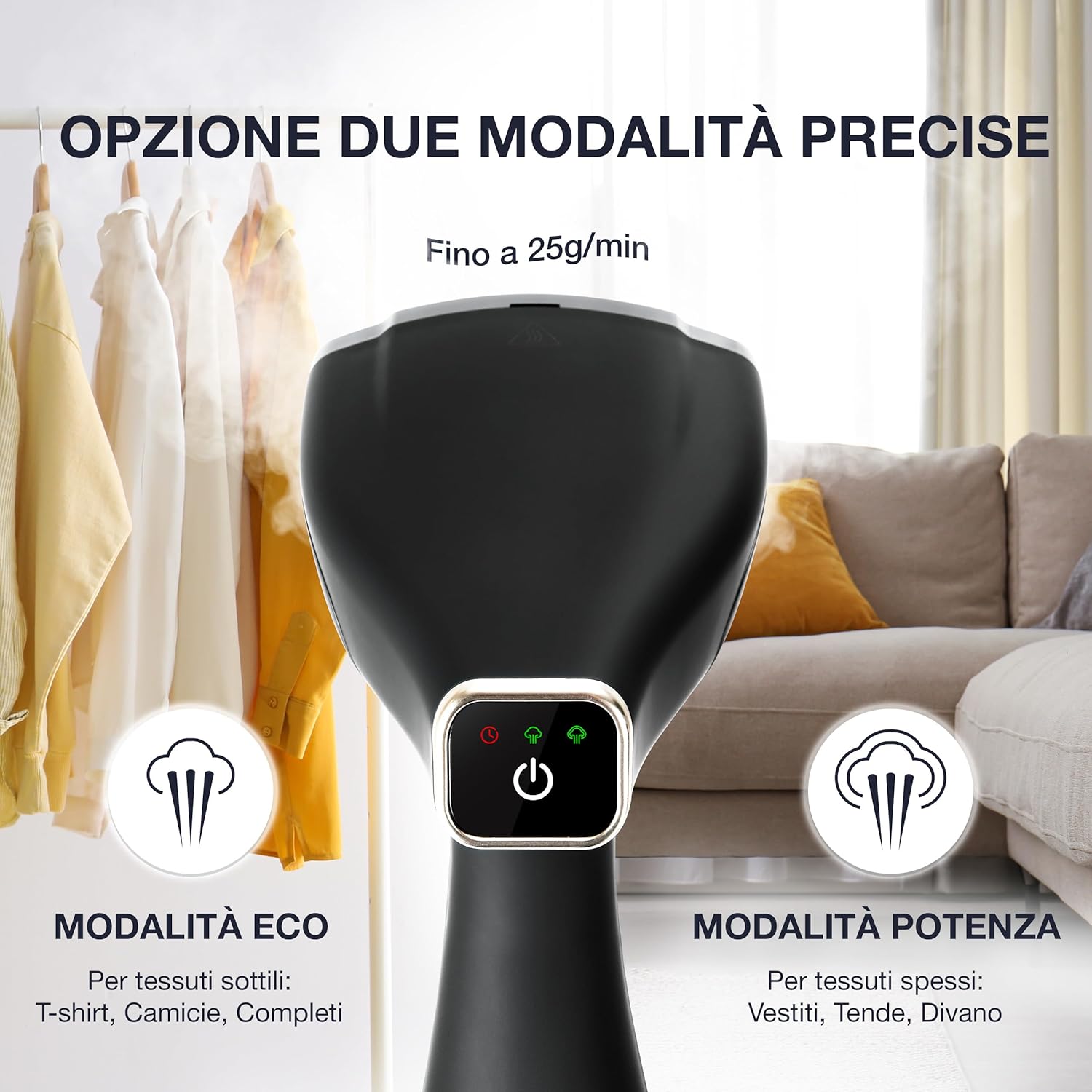 Lebenlang Ferro Stiro Verticale 1500W con Guanto - immagine 5