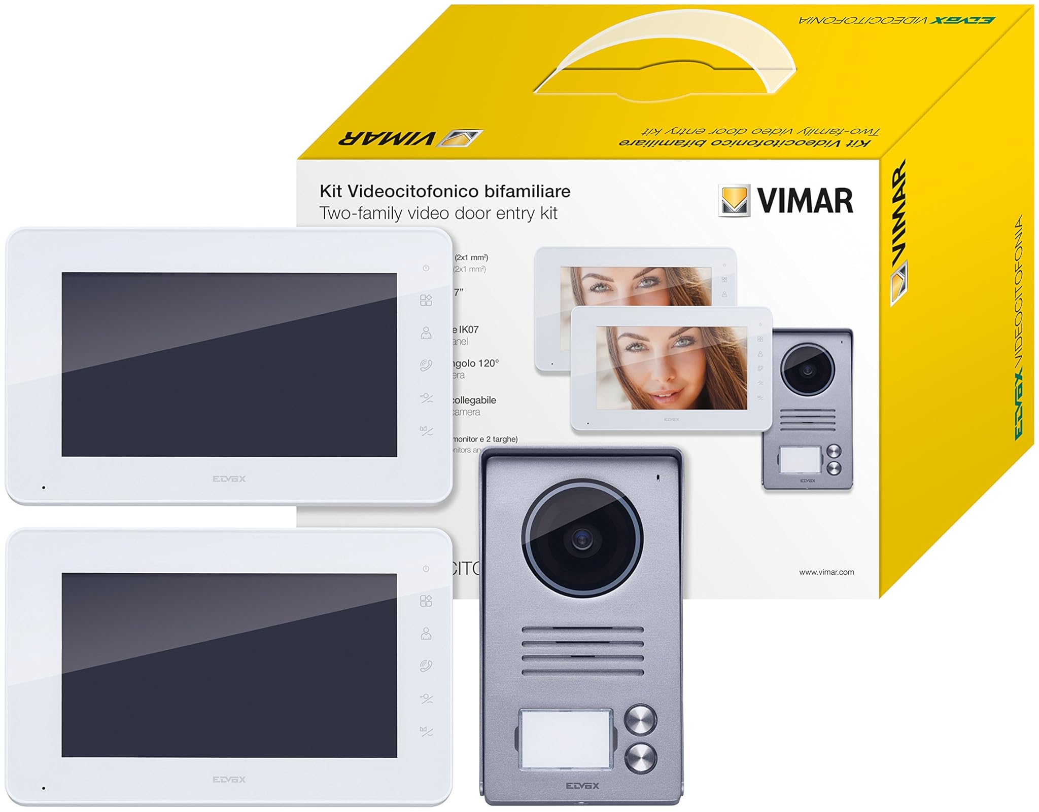 Vimar K40991 Kit Videocitofono da Parete 2 Videocitofoni