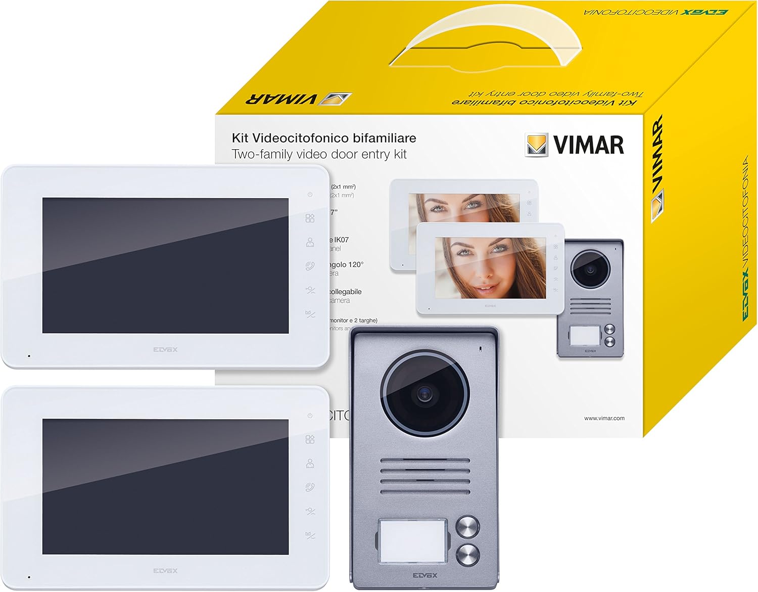 Vimar K40991 Kit Videocitofono da Parete 2 Videocitofoni - immagine 1