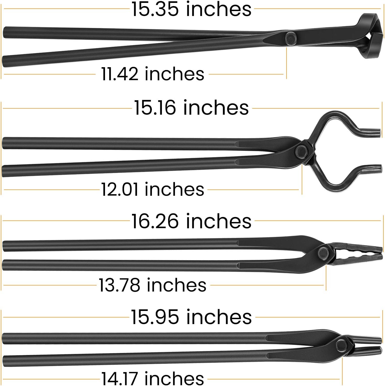 Set Pinze da Fabbro per Forgia e Coltelli - immagine 2