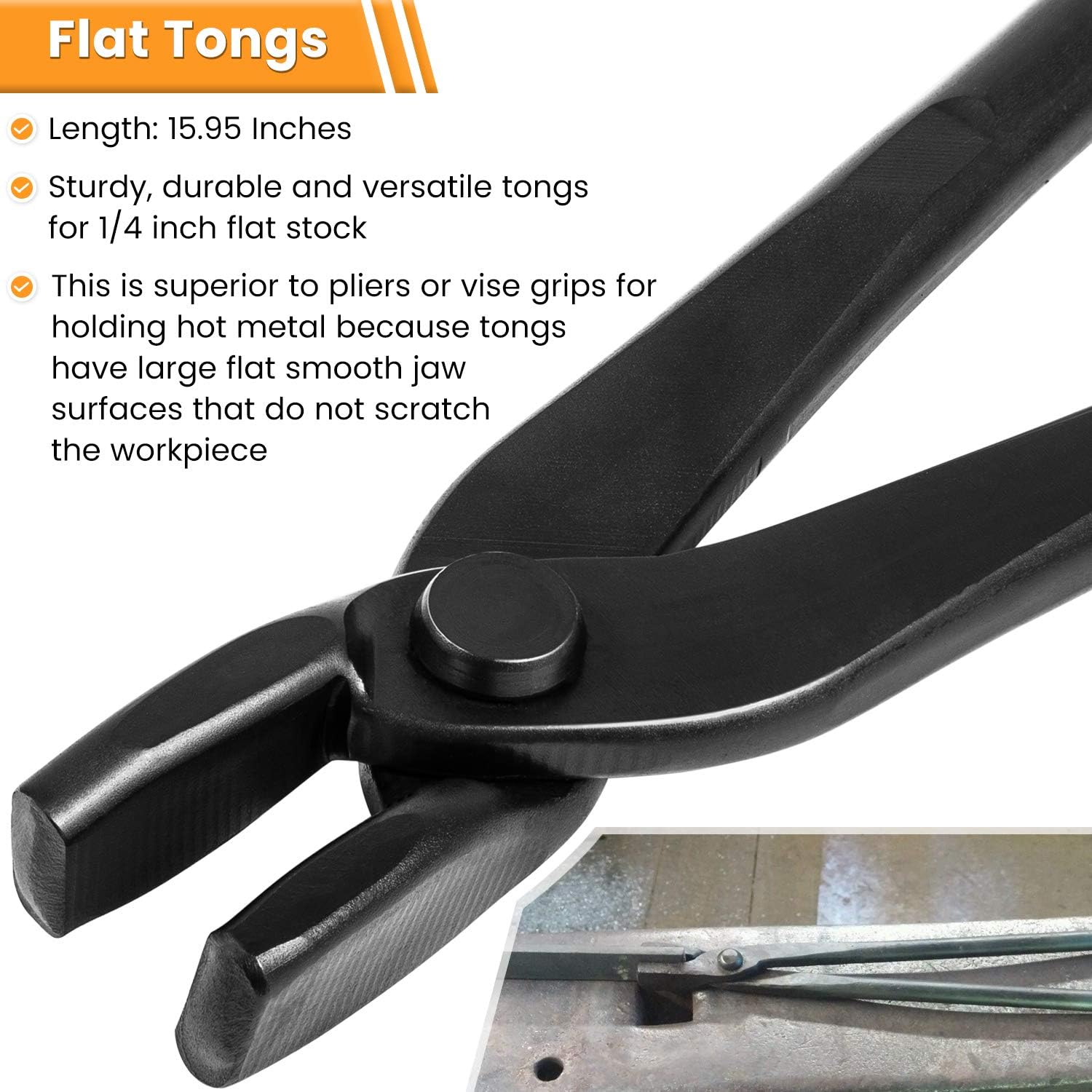 Set Pinze da Fabbro per Forgia e Coltelli - immagine 5