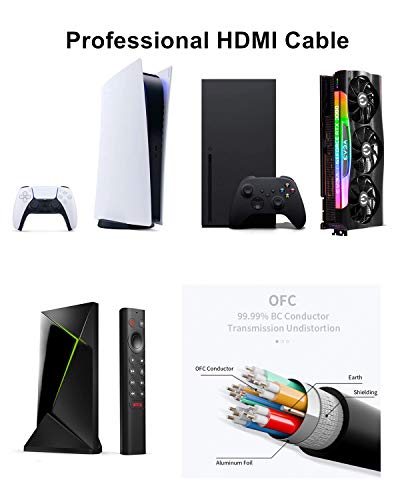 Ubluker Cavo HDMI 48Gbps 1M Certificato Ultra High Speed - immagine 3