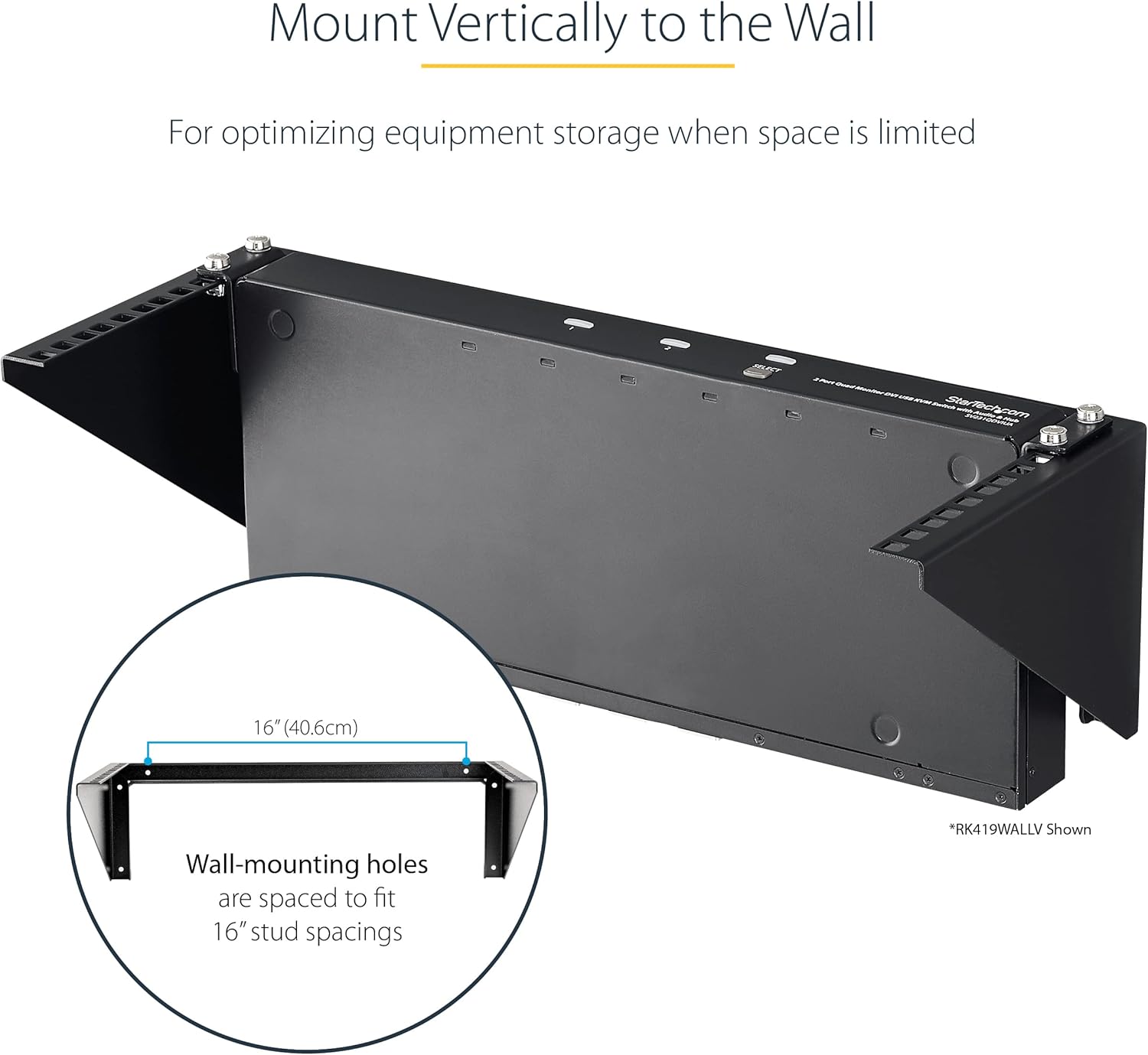 Startech.com Rack Montaggio a Parete 5U 19" - immagine 4