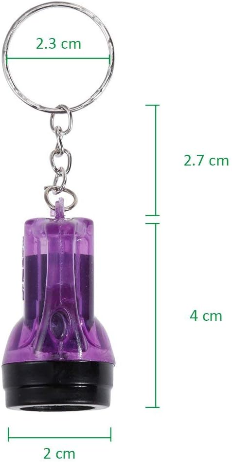 GOLDGE - Mini Torcia LED Portachiavi 24 Pezzi - immagine 4