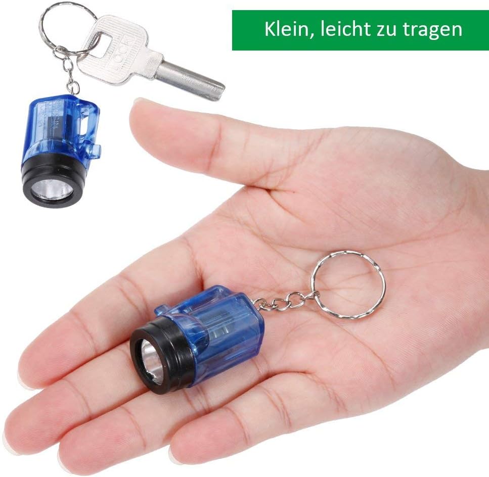 GOLDGE - Mini Torcia LED Portachiavi 24 Pezzi - immagine 6
