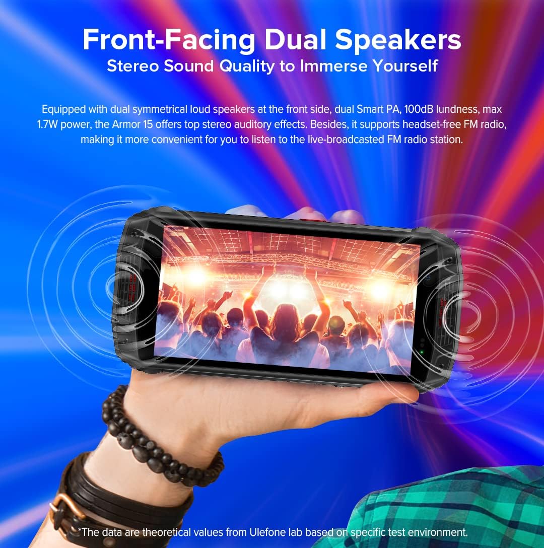 Ulefone Armor 15 - Smartphone Rugged Android 12 Blu - immagine 4
