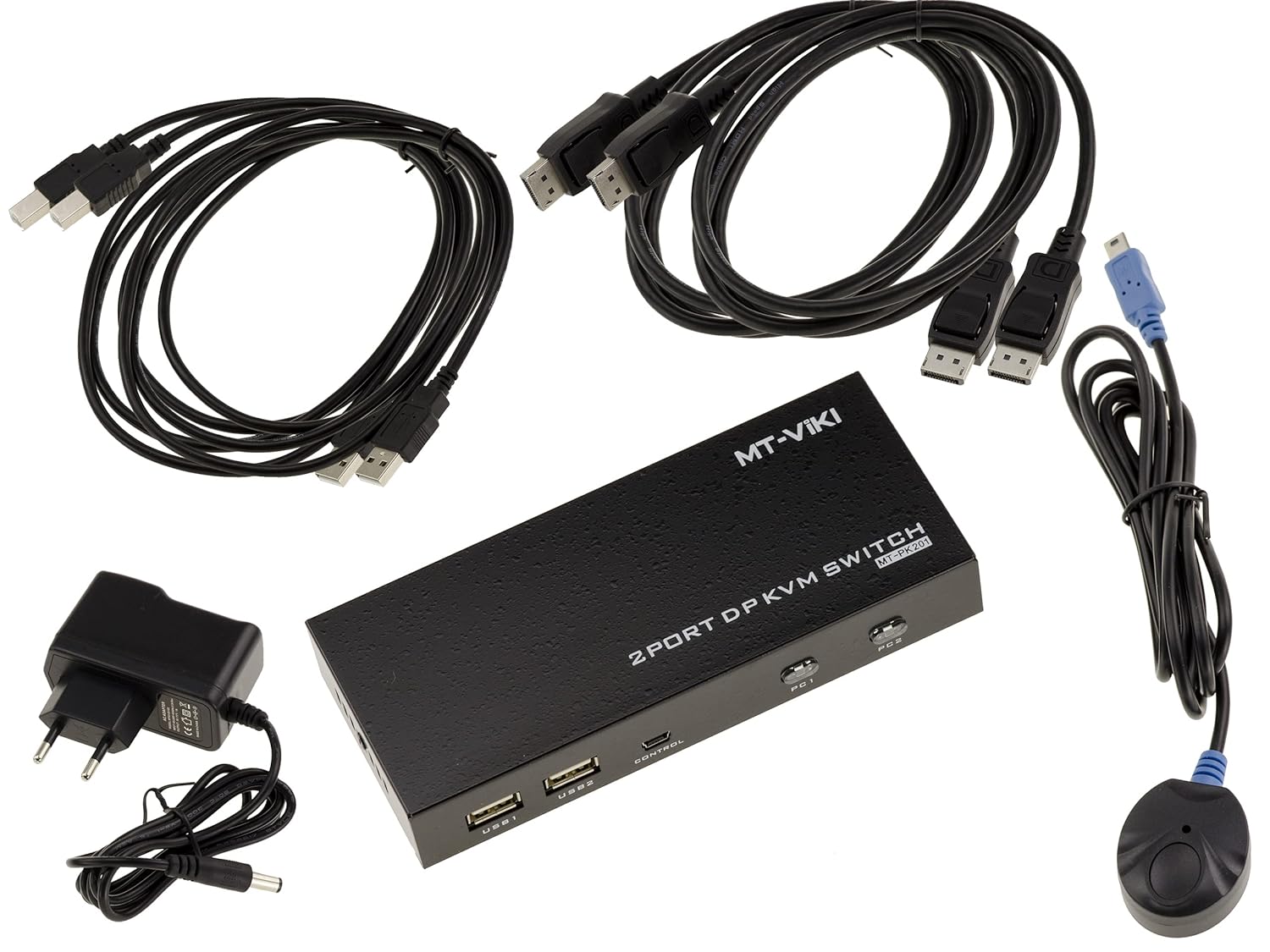 Kalea-informatique Switch KVM Automatico 2 PC DisplayPort 4K 60Hz - immagine 1