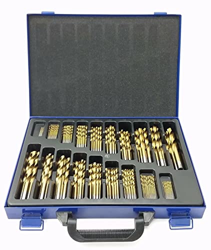 Cavatiny Set 170 Punte Elicoidali Titanio 1-10mm