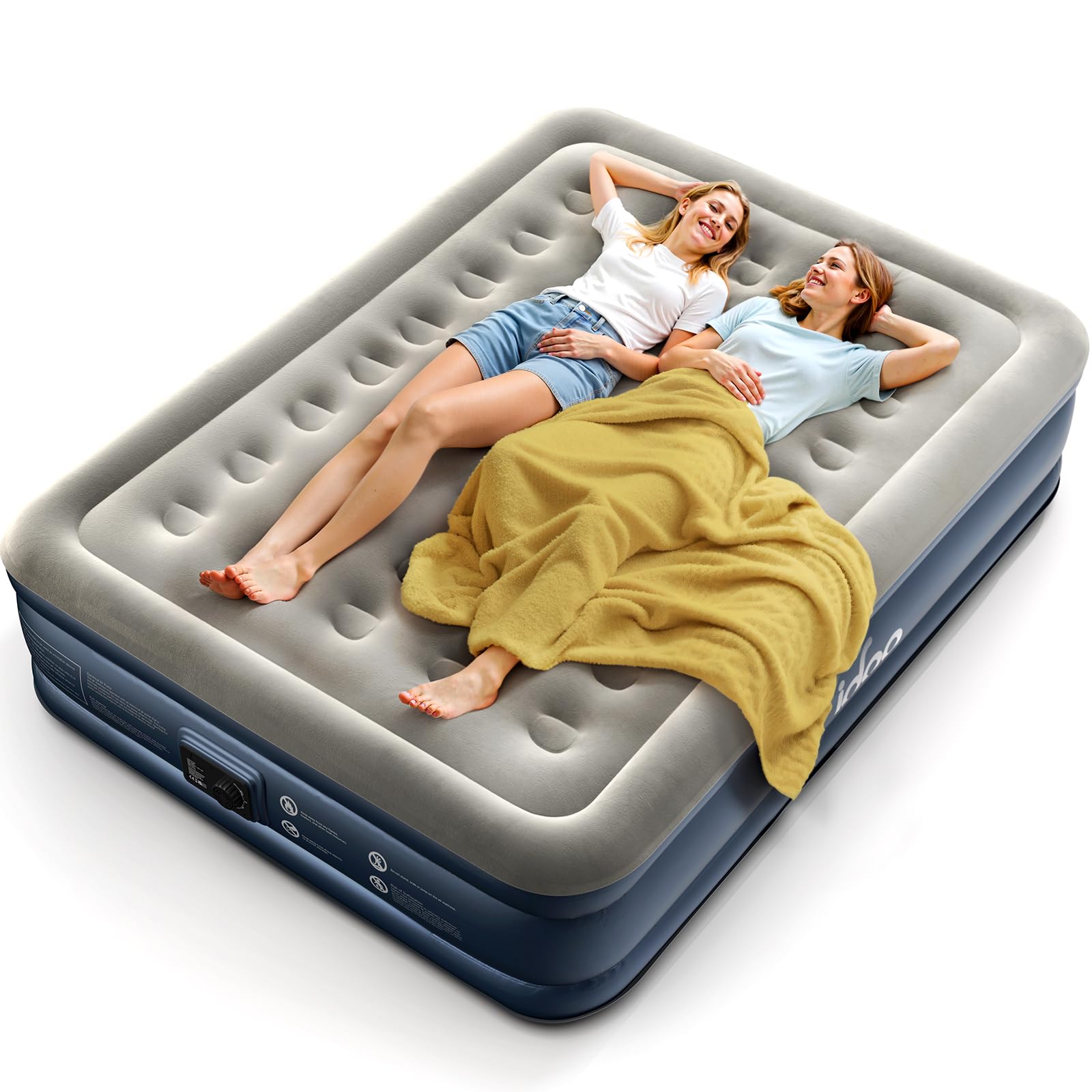 Idoo Letto Gonfiabile Matrimoniale con Pompa Elettrica