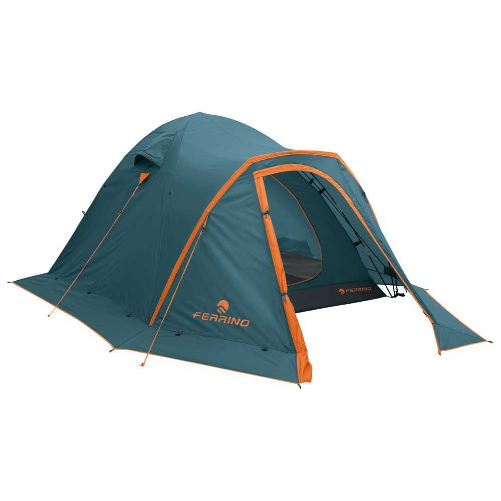 Ferrino 3, Tenerè Tenda, 2 ingressi di Cui 1 con zanzariera Unisex-Youth, Blu