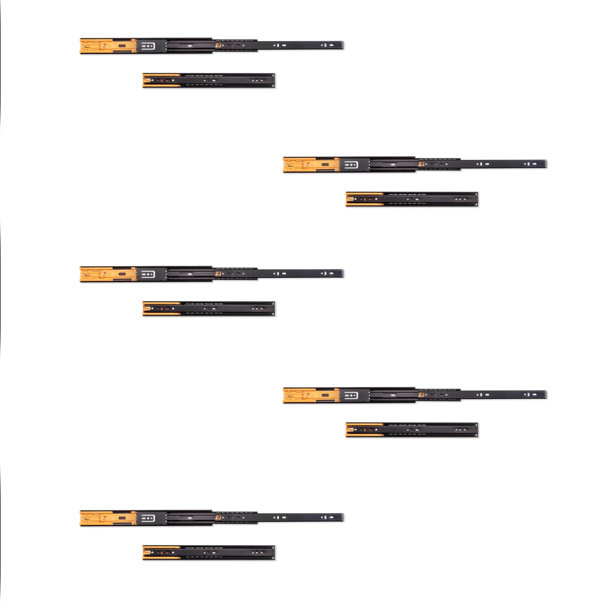 Emuca - Guide per Cassetti con Cuscinetti a Sfera 45x350mm