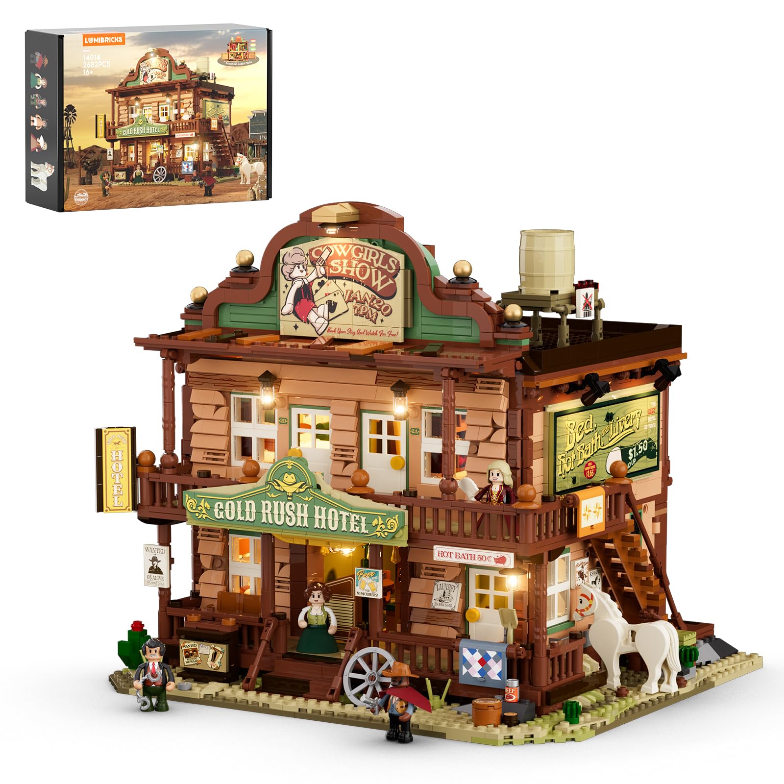 Western Inn - Set da costruzione, tema Old West