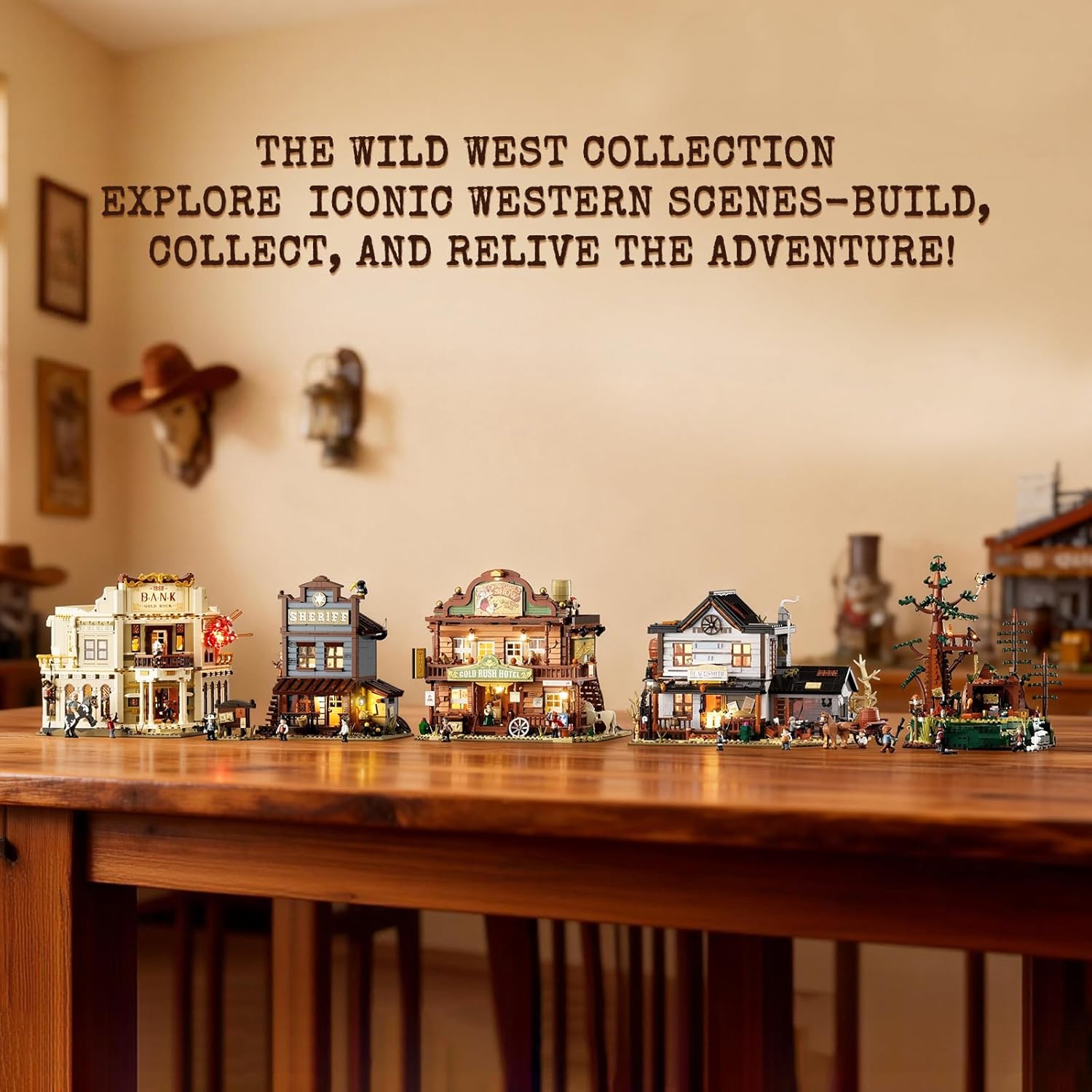 Western Inn - Set da costruzione, tema Old West - immagine 8