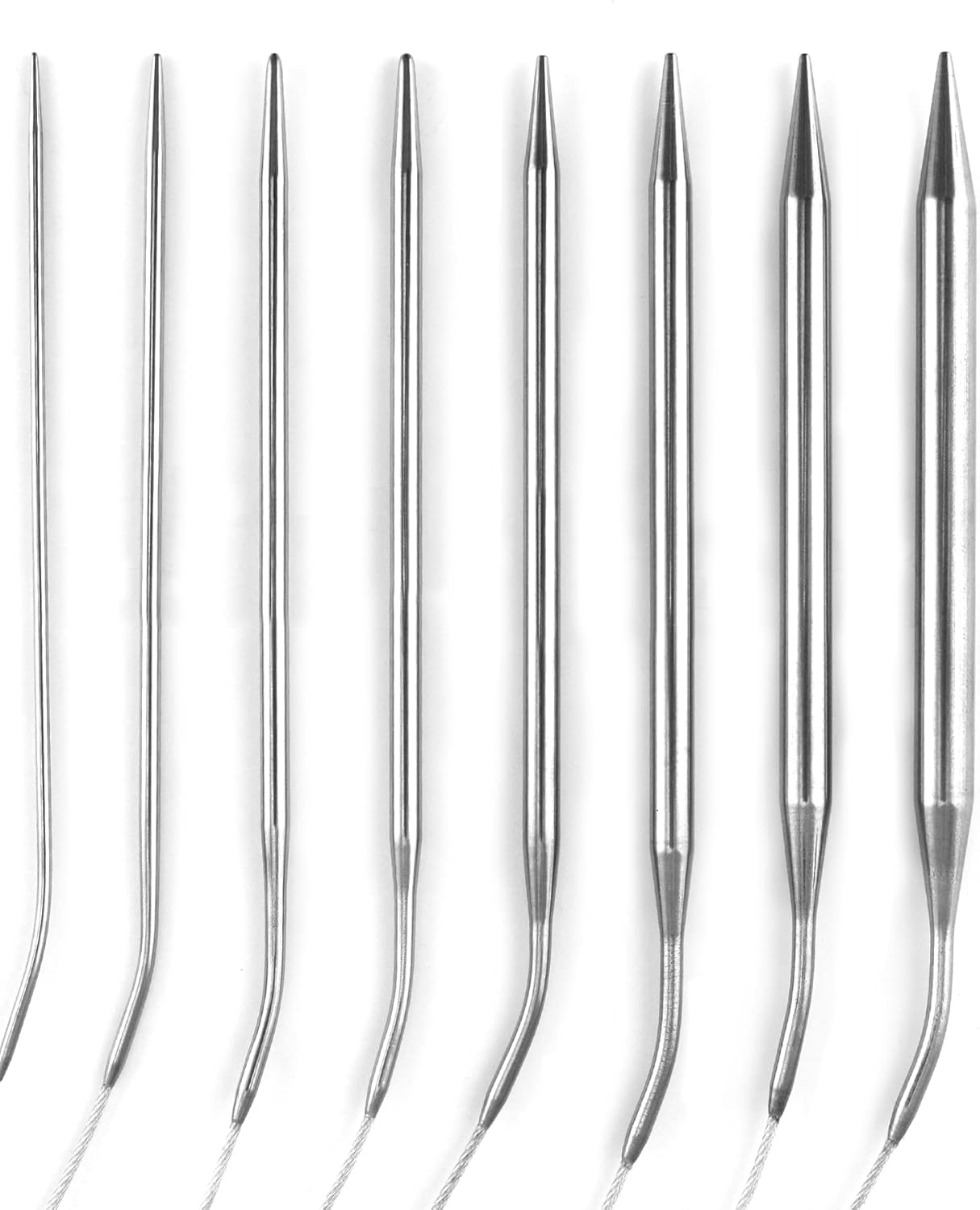 Qwork 8 Pezzi Ferri da Maglia Circolari 80cm - immagine 2