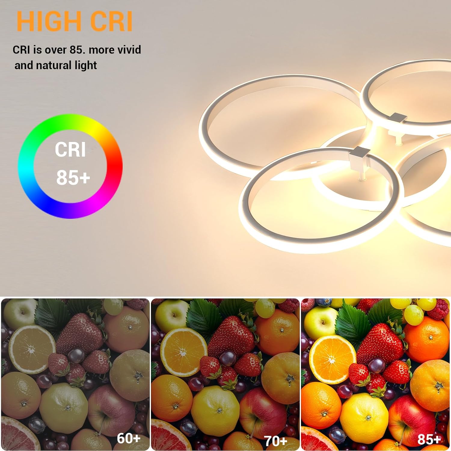 Riserva Plafoniera LED Soffitto Dimmerabile 39W Rotonda - immagine 2