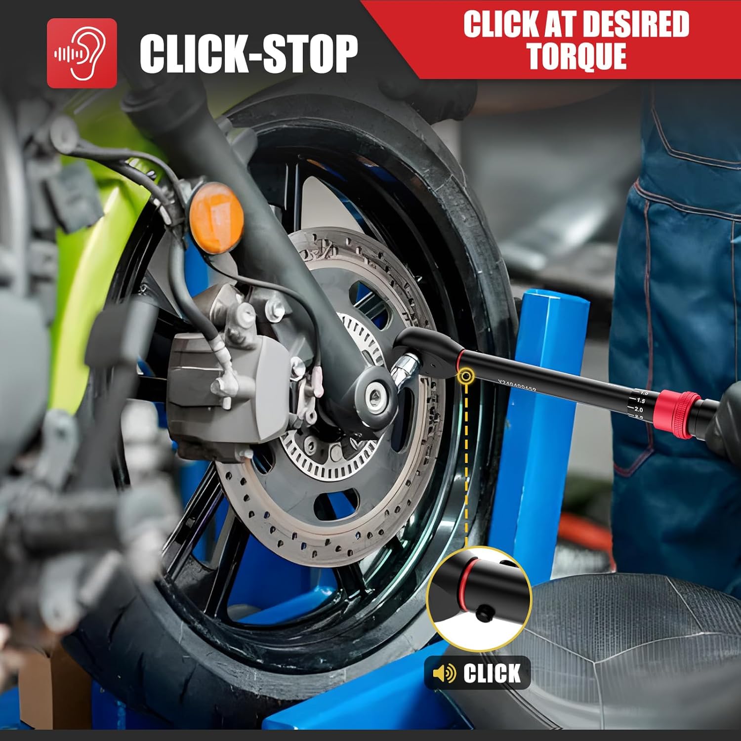 Vanpo Set Chiavi Dinamometriche 1/4, 3/8, 1/2 - immagine 5