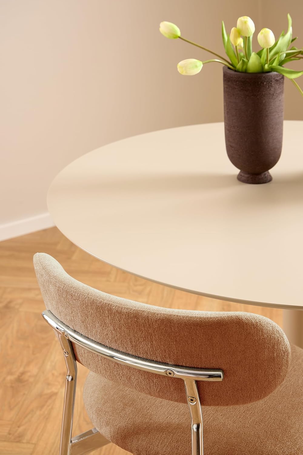 Ac Design Furniture Esther - Sedia da pranzo in tessuto, 2 pezzi - immagine 6