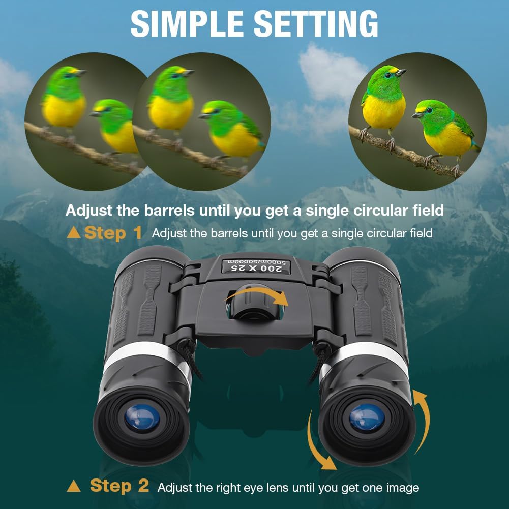 Offcup Binocolo 200x25 Professionale Compatto - immagine 3