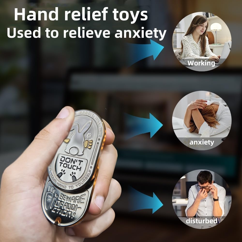 Fidget Slider in Metallo - Giocattolo Antistress EDC - immagine 2