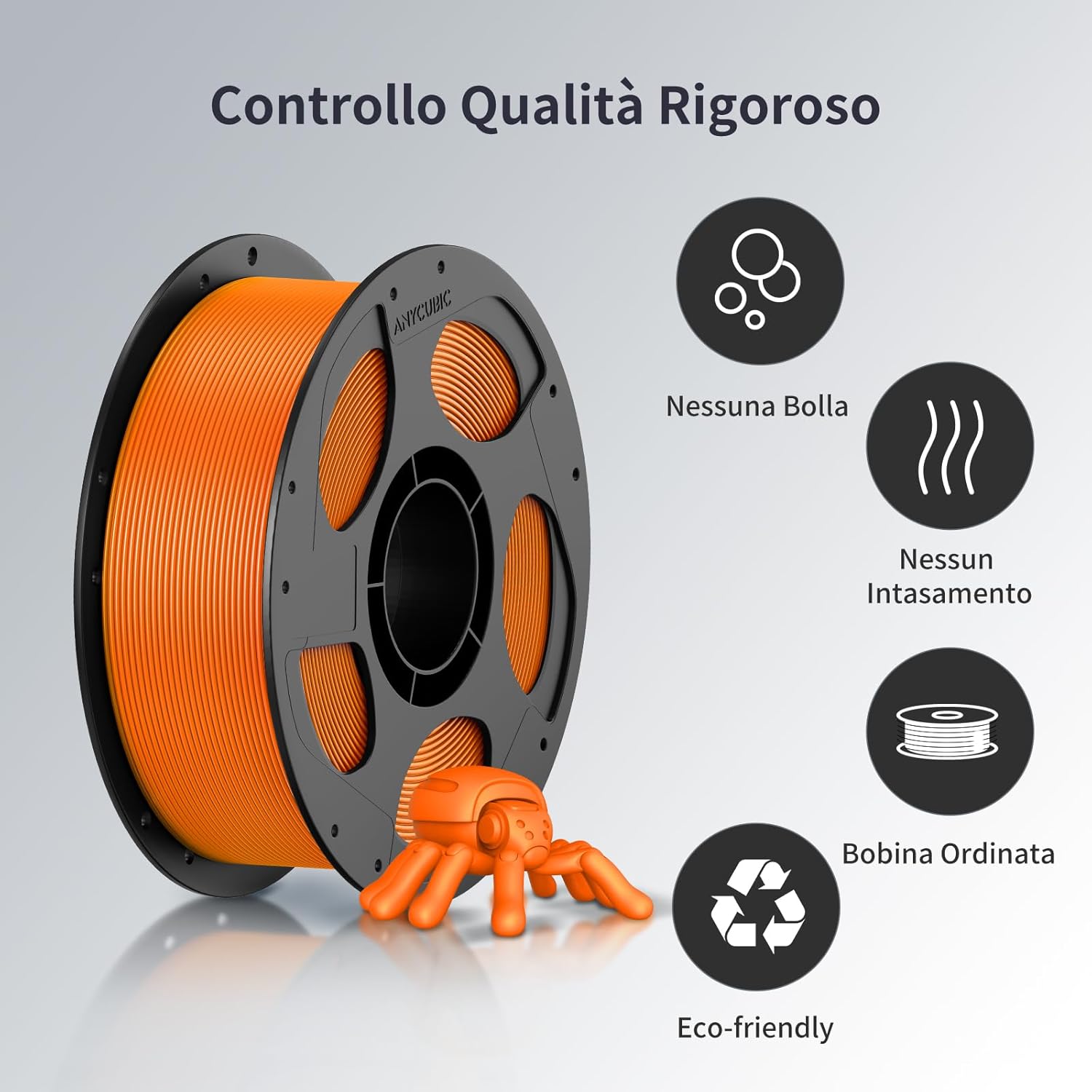 Anycubic PLA Filamento 1.75mm per Stampante 3D, 4kg - immagine 6